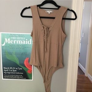tan bodysuit